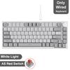AJAZZ AK820/Pro Wireless Mechanical Keyboard Bluetooth 5.1 2.4G USB-C Wired Swappable RGB Gaming Keyboard Gasket Mount with