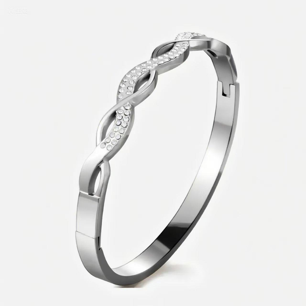 New Twist European and American Ins Full Hollow Cross Geometric Fashion Simple Bracelet One Size(16-22CM)