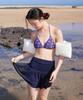 Lupeulupeu Gepunktete Raffung Schlagshorts_Marineblau