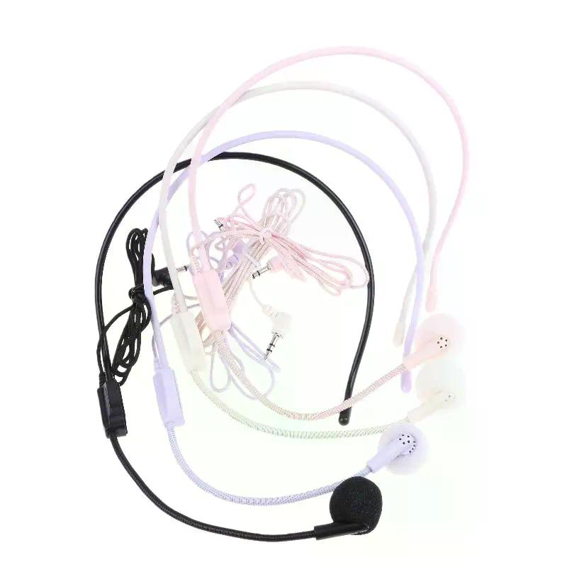 1Pcs Wired Head-Mounted Microphone; 3.5mm Portable Mic for Speeches and Lectures