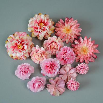 Decorazioni murali con fiori in tessuto di seta per matrimoni e feste