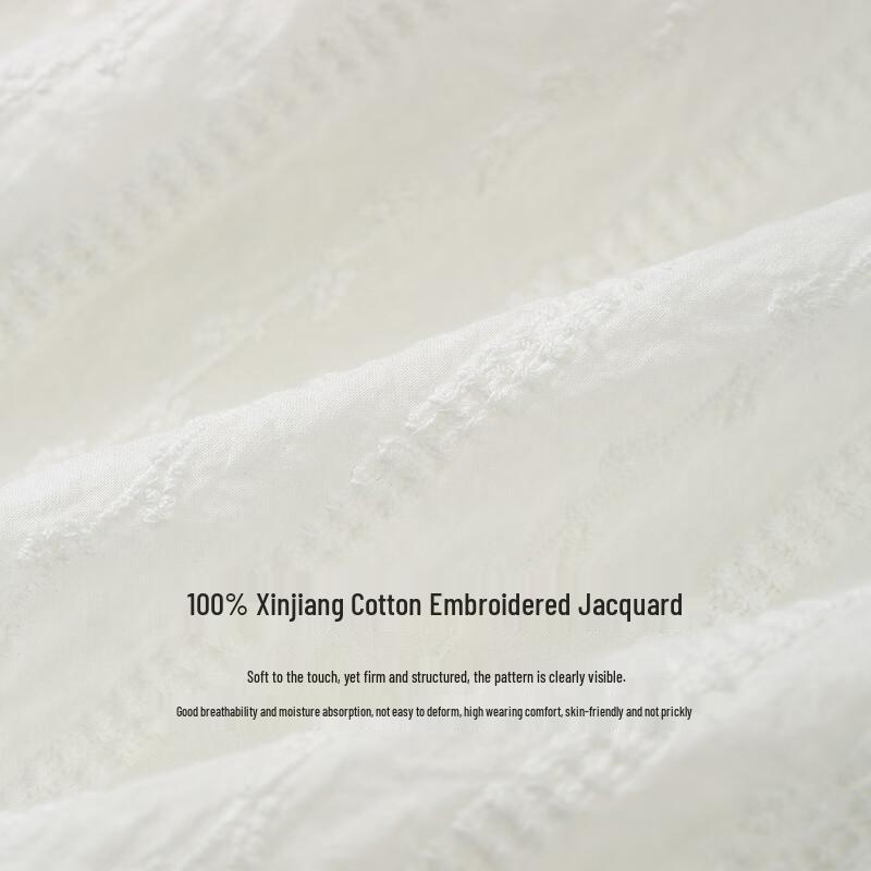 INMAN French Lace Embroidered Cotton Shirt