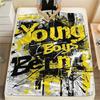 YB Print FlAannel Blanket, High Quality Comfortable for All Seasons, Home Decor, Warmth and Comfort