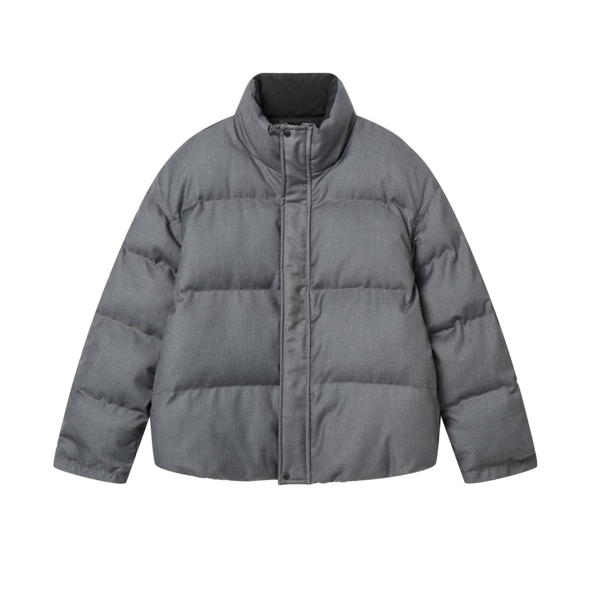 RUIIENRS x BLACKHOOP 2025 Reversible Stand Collar Cotton Jacket Large серый