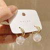The Little Mermaid Pearl Ear Cuffs: French Niche Design, Light Luxury Women's Retro Earrings