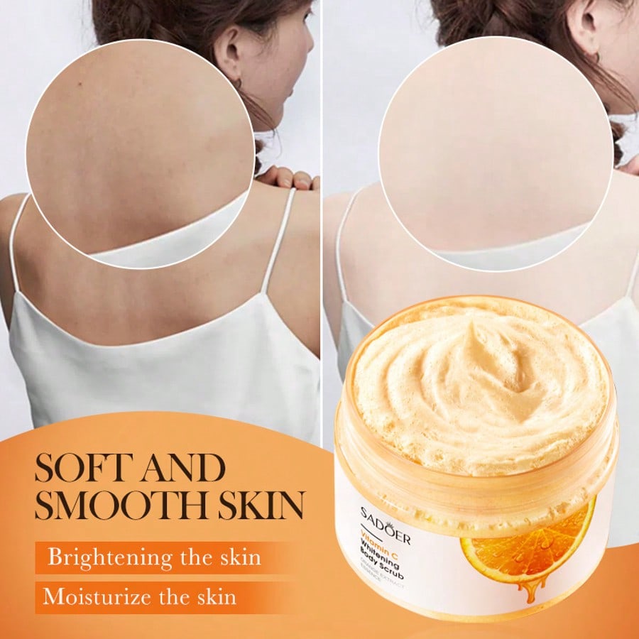 1pc Vitamin C Exfoliating Scrub, Cleans Pores, Gentle Exfoliation, Healthy Cleansing