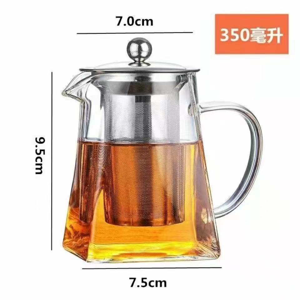 Glass Teapot with Infuser Tea Set Kettle Maker Infusers Jug Teaware Kitchen Dining Bar Home Tea Kit Glass Teapot Samovar