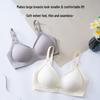 Women's Seamless Push-Up Bra with Side Support, Thin Fixed Cups, and Beautiful Back Design for Full Coverage and Anti-Sagging.