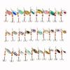 30Pcs Jig Spinner Bait Kit Sharp Hook Design Mini Size Portable Rotating Spinner Fishing Lures Topwater Lures