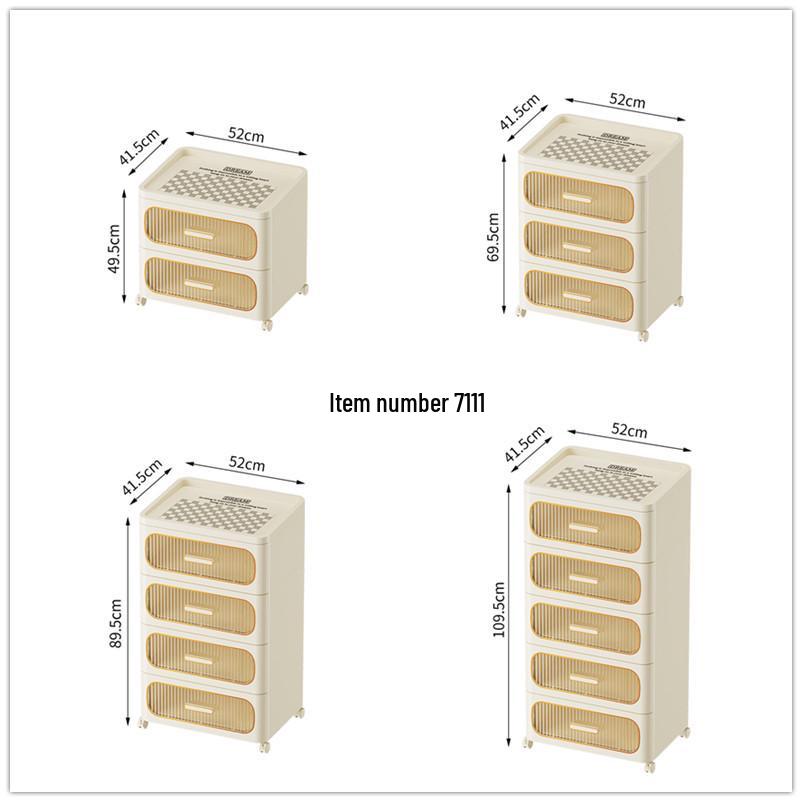 Multifunctional Storage Cabinet for Bedroom & Living Room: Bedside Table, Snack, Toy, Book & Clothes Organizer