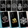 Buddhism Buddha Om Hamsa Zen Phone Case For Samsung Galaxy S25 S23 S22 S21 Ultra S9 S10 S20 Plus S24 FE Funda Cover Shell