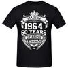 Men Women Birthday Anniversary Funny T-shirts Made In 1964 60th 60 Years Old Vintage Cotton T Shirt Gift Short Sleeve Tee Tops