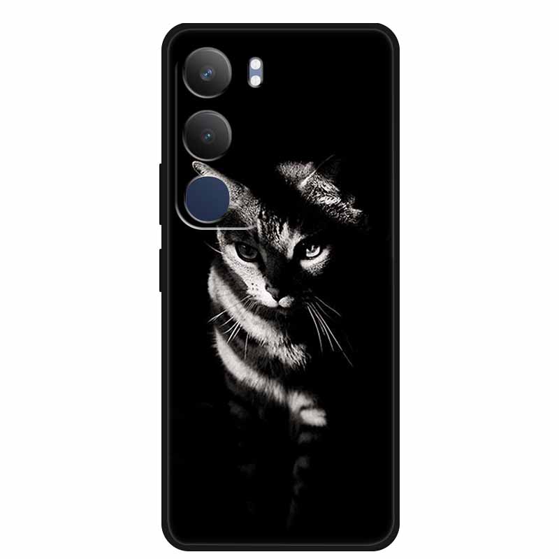 For Vivo Y19s 4G Case Y 19s 6.68" Soft Silicone TPU Phone Case for Vivo Y19s Pro 4G Cartoon Animal Shockproof Cover Y19 s Pro 4G