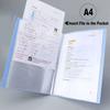 60 Pocket A4 A3 File Folder Picture Photo Album Display Book Art Sketching Painting Drawing Paper Document Storage Bag Organizer