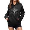 Women's Winter Christmas Printed Pullover Hooded Sweatshirt Fleece Long Sleeve Sweatshirt