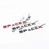 ABS Space X Rear Boot Trunk Emblem Badge Car Sticker Decals for SpaceX Car Styling Accessories