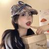 Artist Bowknot Plaid Hats Street Style Flat Visor Hat Casual Bow Newsboy Caps  Girls