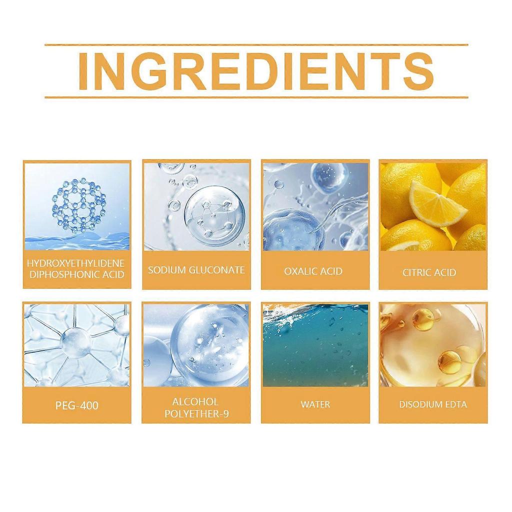 Household Rust Cleaning Spray, Kitchen And Bathroom Rust Dissolving Multi-Material Universal Cleaner