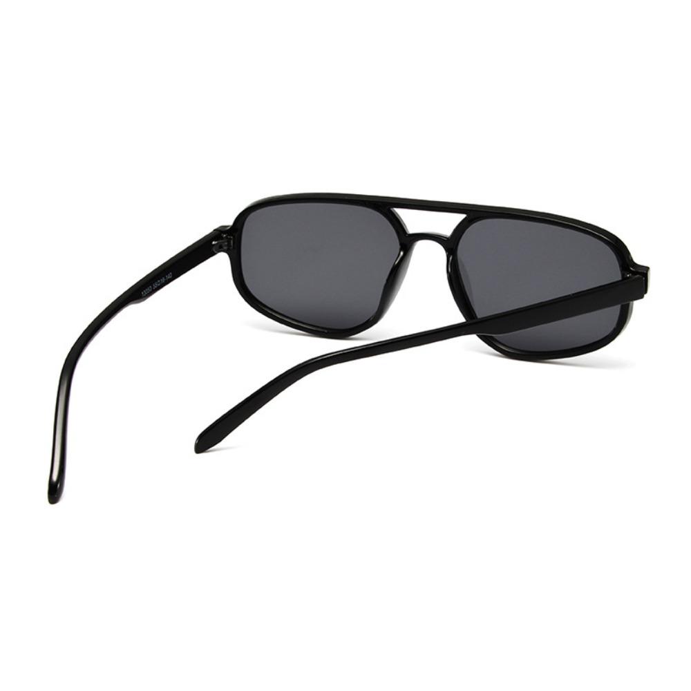 Wide Legs Irregular Square Sunglasses Big Frame Retro Trend Eyewear Double Beam Sun Glasses  Selfie