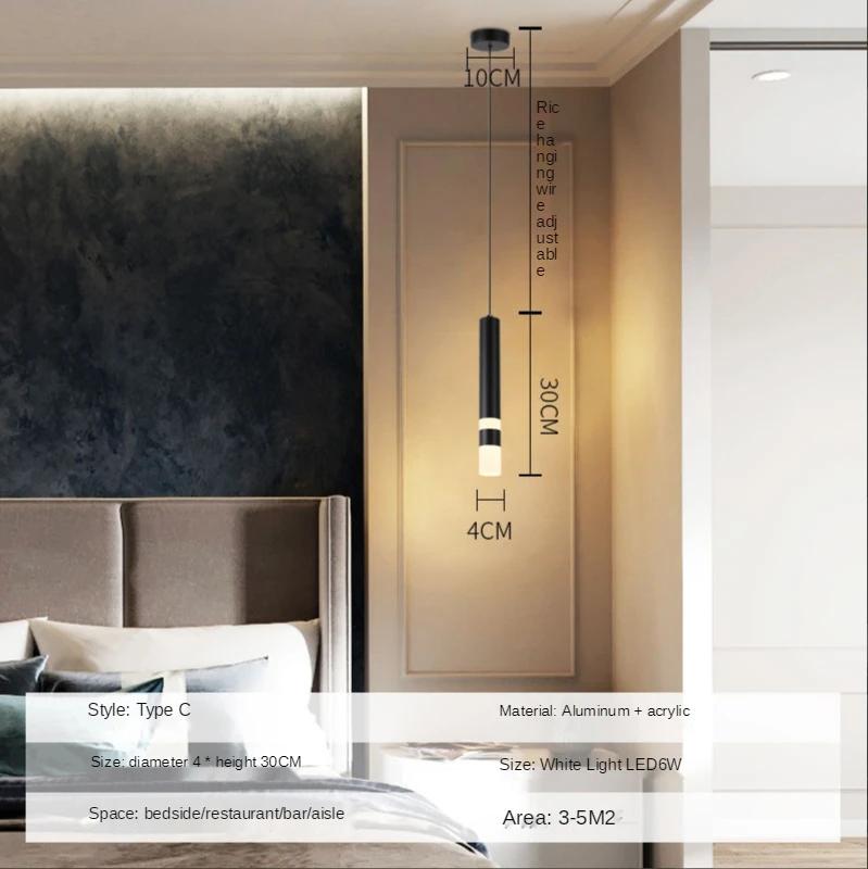 

Люстра для спальни в скандинавском стиле, простая ночник, новая сетка, красная, гостиная, столовая, прихожая, бар, индивидуальные креативные лампы