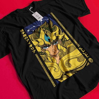 Saint Seiya T-Shirt Knights Of the Zodiac Anime Manga Ikku Unisex Graphic Tee BB084