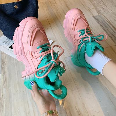 Dames Dikke Zool Sneakers2024 Designer Merk Hardloopschoenen Ademend Luxe Hoge Kwaliteit Gevulkaniseerde Schoenen Mode Tennis Dames