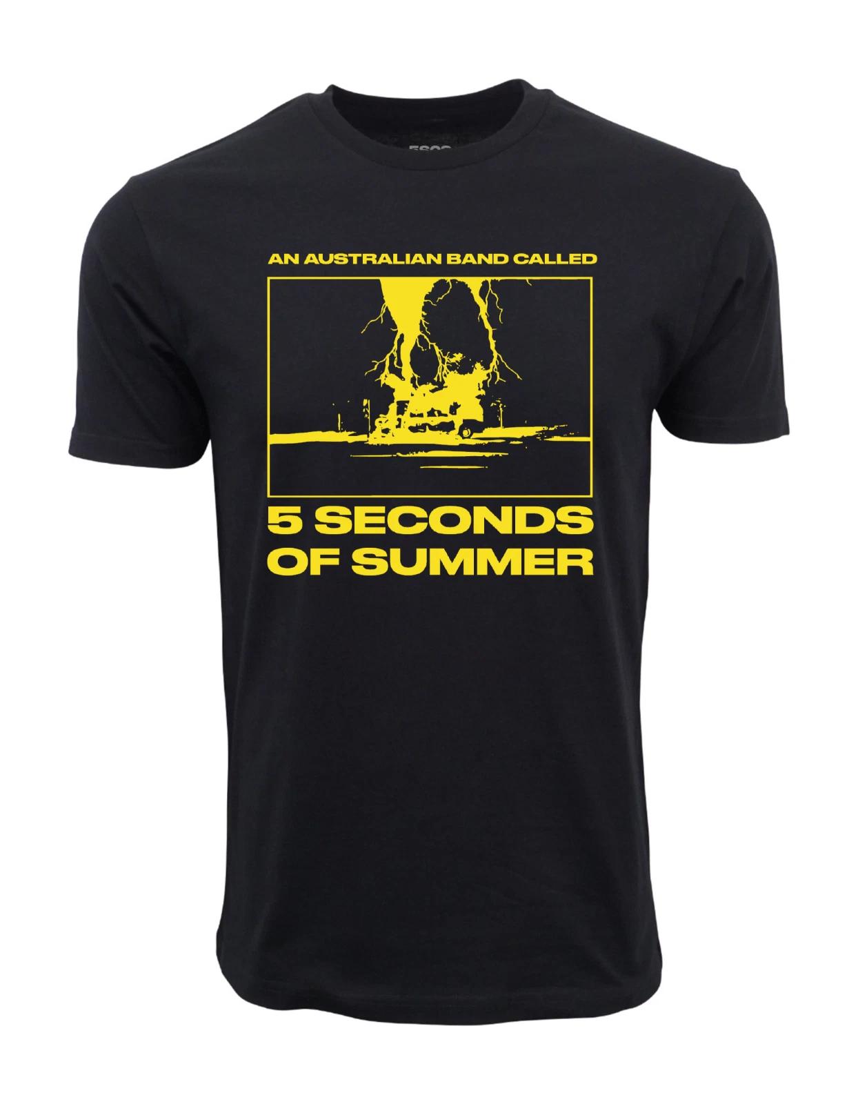 Unisex Adult Casual Music 5sos Band Graphic T shirt T-Shirt XXL