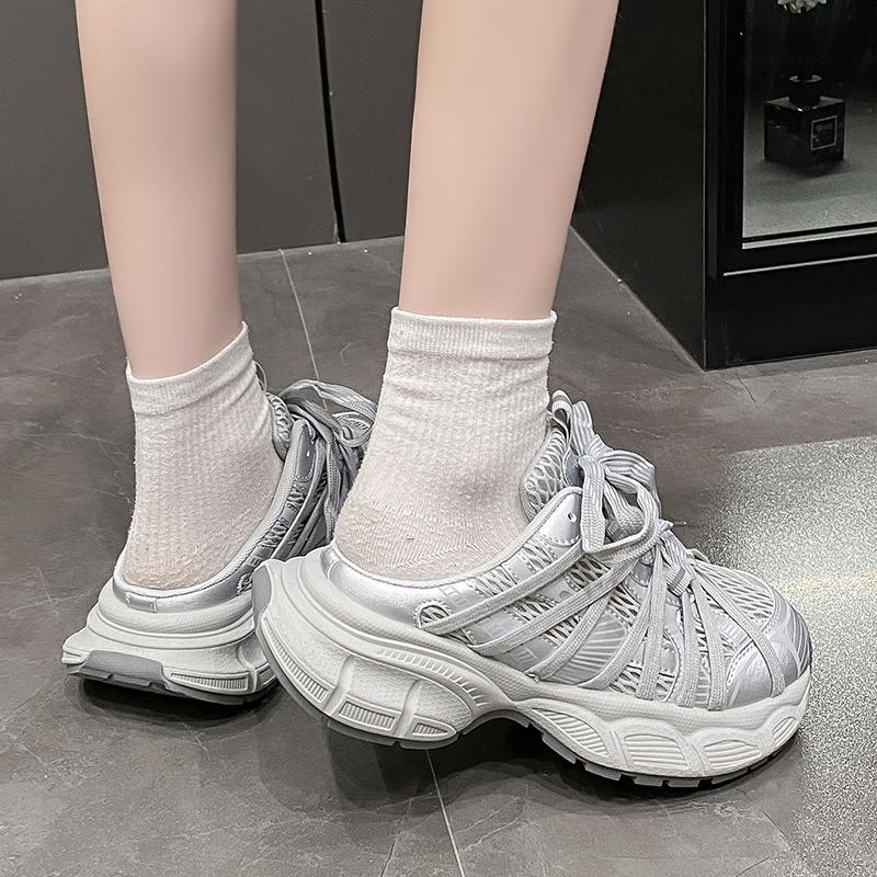 Fashion Women's Half Slippers Platform Ladies Sandals Comfort Slip-on Sneakers for Women Trendy Mules Hiking Sandals for Women Outdoor