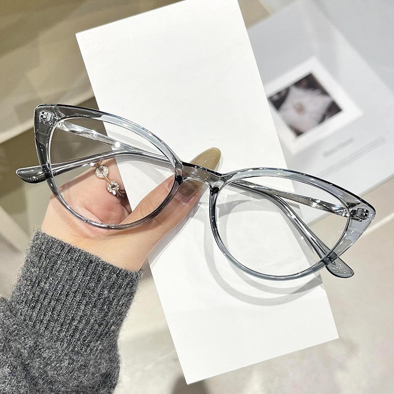 Stylish Retro Cat-Eye Anti-Blue Light Presbyopia Eyewear Ultra-Lightweight Comfortable Reading Glasses Unisex Diopter 0 To +4.0