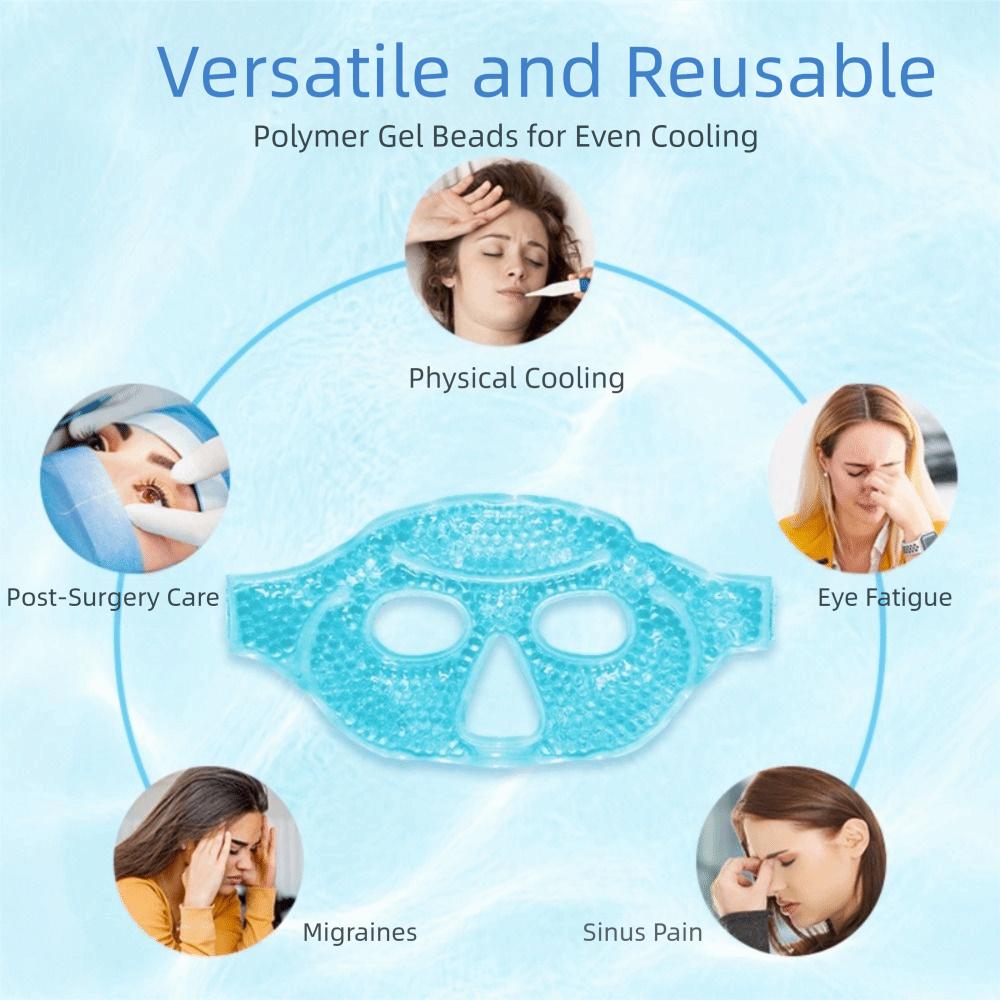 Gel Beads Compress Ice Gel Eye Face Mask Cold and Hot Heat Reusable Sleeping Ice Pack Skin Care Tool Face Ice Bag SPA