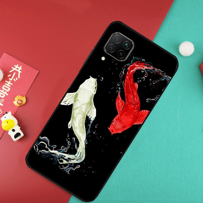 Ying Yang Koi Fisch Für Huawei Nova Y73 Y70 Y72 Y60 Y90 Y61 Y91 8i 7i 11i 12i 12s 9 10 SE P20 P30 P40 Lite Hülle