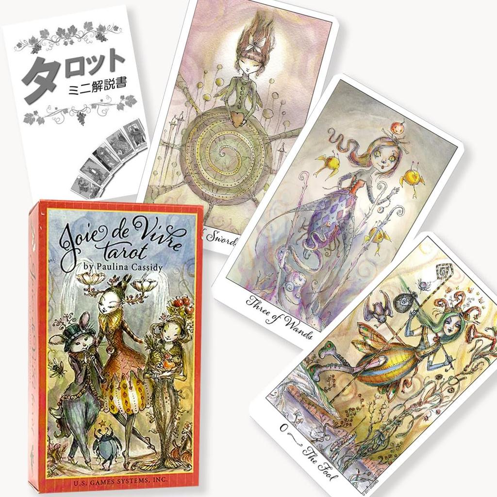 Joie de Vivre Tarot Reading Japanese Instruction Manual Authentic Tarot 78 Cards Tarot, Instructions, Included, Cards,