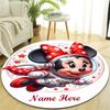 Personalized M-Minnie Round Chair Office Rug - Perfect for Mat, Office Chair & More - Ideal Gift for Birthdays and Holidays