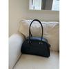 New Winter Big Size Soft Leather Women Large Retro Bowling Bags Commute Handbags High Quality Simple Shoulder Bag Brown