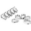 2MM Stainless Steel Boat Wire Rope Clamps Metal Cable Protective Ring Thimbles Clamps