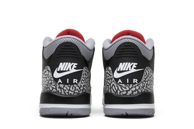 Kids' Sneakers Jordan 3 Retro Black Cement (2018) (GS) Black/Fire Red-Cement Grey-White