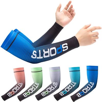 1 Pair Sports Arm Sleeve Basketball Cycling Arm Warmer Summer UV Protection Volleyball Sunscreen Cool Arm Sleeve