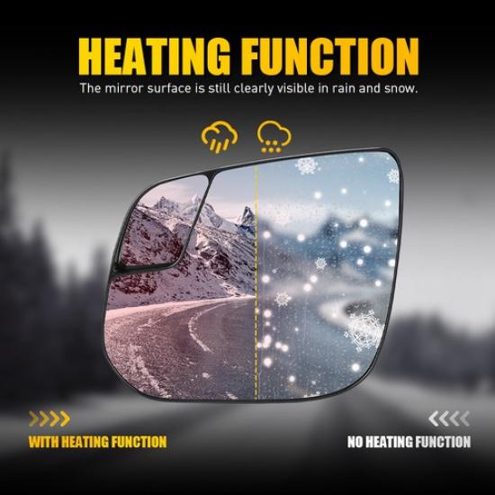 Left Door Mirror Glass Power Heated Fit 2017- Chevy ZR2 Colorado GM1324178