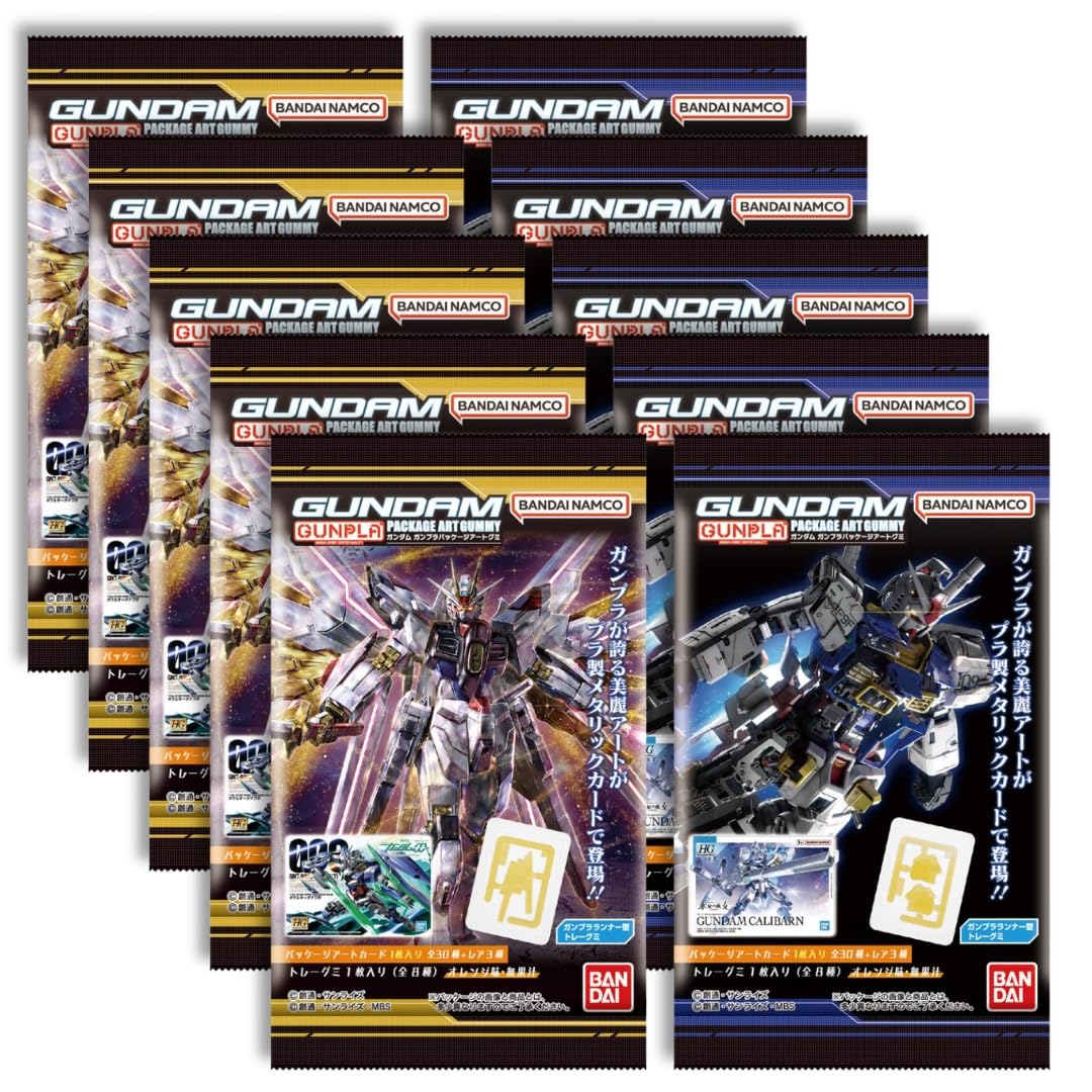 

individually in 10 GUN DAM Gunpla La Package Art Gummy sold in a box of 20 [Sold pieces] (10 pieces) Not pieces.