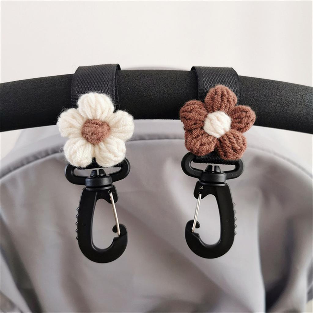 Baby Stroller Hook Hanger Lovely Flower Toddlers Cart Organiser Bag Storage Hanging Rack Infant Supplies Accessory Gift