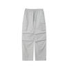 Womens Nylon Cargo Pants Light Gray 4574