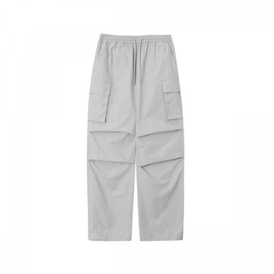 Women S Nylon Cargo pantS Light Grey 4574