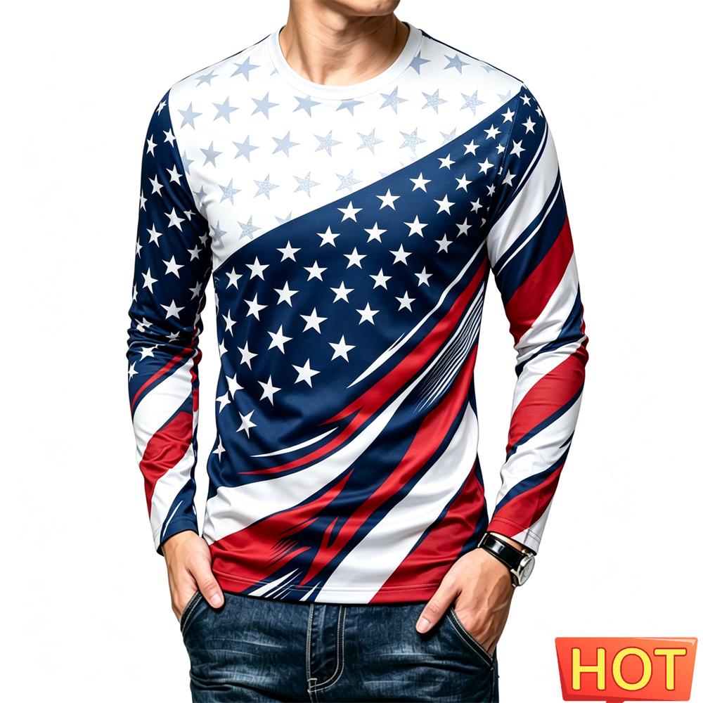 Outdoor Running Sports Men's T Shirt Funny Camouflage 3D Print Long Sleeve T-shirt Casual O-neck Loose Tops Autumn Gym Clothing