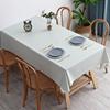 Table Cloth Waterproof Solid Color Dining Tablecloth Rectangular PVC Oil Resistant Mat Home Decoration Easy To Clean Table Cover