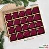 20PC Christmas Balls 8cm Star Velvet Balls Christmas Decorations