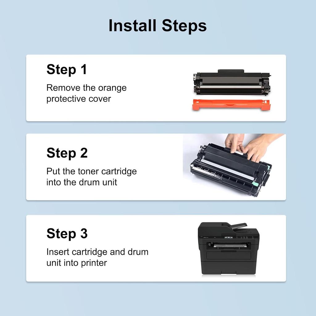 TN760 High Yield Toner Cartridge Replacement for Brother TN 760 TN730 TN-730 for HL-L2350DW HL-L2390DW HL-L2370DW MFC-L2750DW MFC-L2730DW DCP-L2550DW