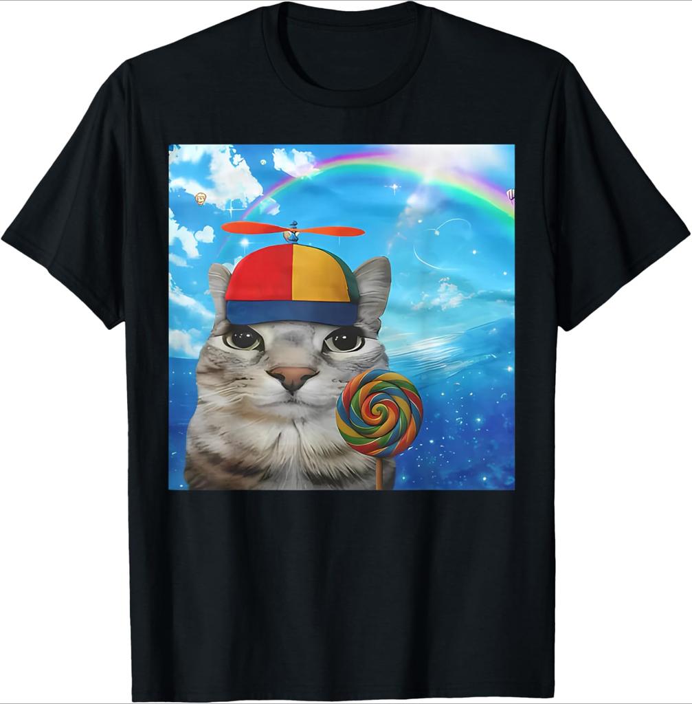 Funny Cute Jewish Cat Shabbat Shalom Wearing A Kippah Shirt Unisex Unisex Clothing Fashion Summer Streetwear Graphic Tshirts