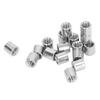 50Pcs Coupling Nut Stainless Steel M5 Round Rod Connector Nut Female Thread for Connection