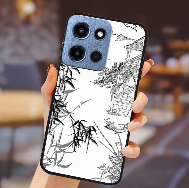 For Motorola G 5G 2025 Phone Case Bumper Soft TPU Silicone Back Cover 3D Flower Emboss Shell For Motorola Moto G 5G Fundas Coque