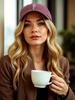 1Pc A-Z 26 Letter Unisex Outdoors Fashionable Washed Baseball Cap, Adjustable Outdoor Sun Protection Casual Hat